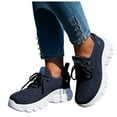 thumbnail image 1 of Womens Chunky Walking Shoes Comfortable Arch Support Orthopedic Woven Non Slip Jogging Work Fashion Sneakers, 1 of 6