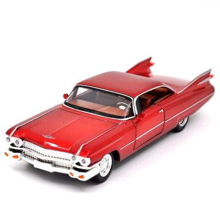 1: 32 Suitable for Cadillac El Dorado Alloy Car Die Casting Model Toy Sound and Light Rear Door Opening Micro Sports Car Collectibles Children s Toys Birthday Gifts