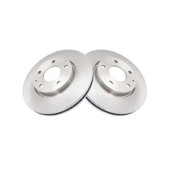 Front Brake Rotor Set 2 Piece - Compatible with 2019 - 2024 Mazda 3 FWD 2020 2021 2022 2023