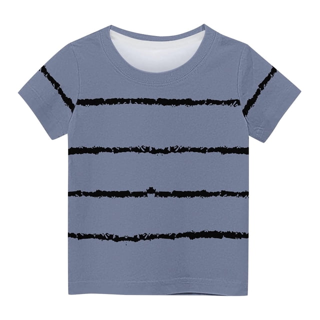 Chemises pour Enfants T-Shirt Graphique à Manches Courtes Col Rond Crop Top pour Filles et Garçons de 3 à 14 Ans T-Shirt Tee, Robe à Manches Courtes, Crop Tops Mignons, Crop Tops pour Enfants