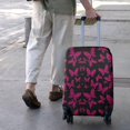 thumbnail image 3 of Black Pink Butterfly Pattern Luggage Cover Fashion Suitcase Cover Baggage Covers Fit 25-28 Inch Luggage (Go Travel), 3 of 5