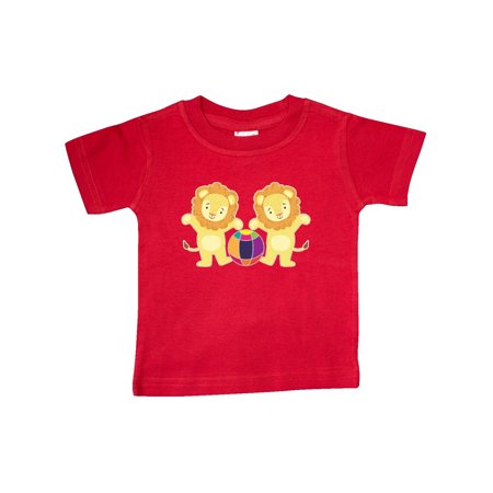 

Inktastic Twin Lions Cute Circus Animal Gift Baby Boy or Baby Girl T-Shirt