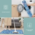 thumbnail image 6 of Blue Paisley Pattern Kitchen Rugs Sets Of 3,Kitchen Runner Rugs Non Skid Washable,Decorative Kitchen Floor Mats for Kitchen,Sink,Laundry,17"x30"+ 17"x47" + 17"x59", 6 of 6