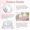 thumbnail image 6 of Scheam 6 Pcs Clear Plastic Loose Powder Bottle,Travel Powder Container,Empty Powder Jars with 3 Holes Sifters and Lids,10 ml Mini Cosmetic Containers,for Glitter, Eyeshadow, Samples, 6 of 7