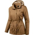 thumbnail image 3 of Ma Croix Womens Hooded Faux Fur Utility Coat Jacket Outwear, 3 of 8