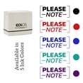 thumbnail image 7 of Printtoo Please Note Self Inking Rubber Stamp Pre-Inked Office Stamp- Home Office Business Stationery, 47 x 20 mm Purple, 7 of 7