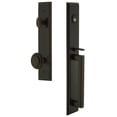 thumbnail image 5 of Grandeur 848992 Carre Solid Brass Rose Dummy Full Plate "D" Grip Handleset - Brass, 5 of 5