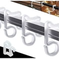 thumbnail image 1 of 100 Uds. Clips de luz navideña para exteriores ganchos para canalones decoración navideña cadena de luces thsinde, 1 of 5