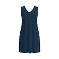 thumbnail image 7 of BRGZLK Womens Plus Size Mini Dress Fashionable Loose Comfortable Summer Casual Beach 2026 Sleeveless V Neck Loose Split Wrinkle-Free Travel Vacation Short Sundress, 7 of 7