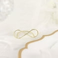 thumbnail image 6 of Efavormart 10 Pack | Gold Metal 3" Infinity Card Holder Stands, Table Number Stands, Wedding Table Place Card Menu Clips, 6 of 11