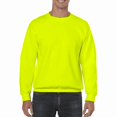thumbnail image 5 of Gildan High Visibility Safety Sweatshirt for Men, Heavy Blend Fleece 50/50 Cotton/Poly Sweater, Safety Green, S, 5 of 6
