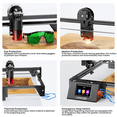 thumbnail image 6 of Longer RAY5 10W Laser Engraving Machine with 3.5 Inch Touch Screen, 60W DIY laser cutting machine for custom design, laser engraving machine for wood and metal, acrylic, leather, glass, etc., 6 of 9