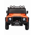 thumbnail image 2 of PINGÜE® Montable Eléctrico Niños Land Rover® Defender 110 SVX Licencia Oficial | Control Remoto 2.4 GHz | Batería 12V 7AH |8 Km/h | 2 Motores 390 |Luces LED, Música, Radio| ORANGE, 2 of 7