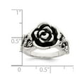 thumbnail image 3 of Sterling Silver Antiqued Rose Flower Ring, 3 of 4