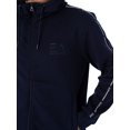 thumbnail image 4 of EA7 Chest Logo Zip Hoodie, Blue, 4 of 6