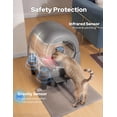 thumbnail image 2 of Self Cleaning Cat Litter Box, 90L Large Capacity with APP Control & Smart Safety Sensors, Cats 2.2–15 lbs, Quiet Operation, Easy Clean Detachable Globe, Charcoal Gray, 2 of 8