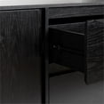 thumbnail image 3 of Pemberly Row Modern Beveled 2-Door 2-Drawer Wood Sideboard 63" - Black, 3 of 16