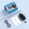 thumbnail image 5 of AOC Ergonomic Mouse, Wireless Rechargeable Vertical Mouse, 200H Working Time, 4800 DPI Optical Tracking, Silent Button, RGB, 2.4GHz Programmable Mice for Laptop, Desktop, MacBook, Black, 5 of 9