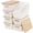White-8pc, variant on Plastic Storage Bins 8pc Black Pantry Office Home Organization