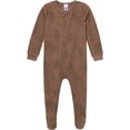 thumbnail image 3 of Gerber Baby and Toddler Neutral Microfleece Blanket Sleeper Pajamas, 3-Pack, Sizes 0/3 Months - 5T, 3 of 9