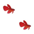 thumbnail image 3 of Thinsony Poissons Rouges Artificiels Lumineux pour Aquariums Tan Rouge 2Set, 3 of 6