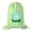 Blue Egg-Lime, variant on Personalized Easter Basket Bags, Cotton Drawstring Backpacks Custom Easter Bags - Wavy Lines Egg
