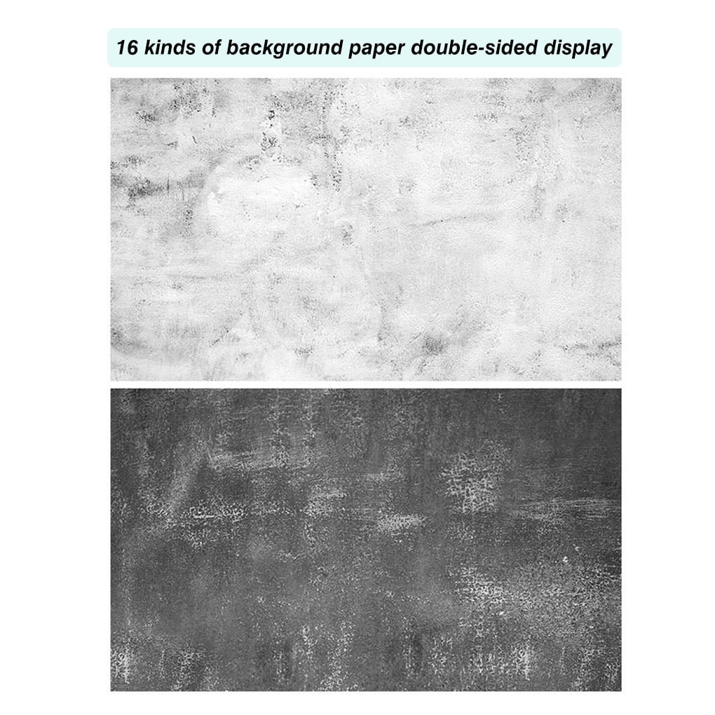 2 Sided Photo Background Paper Photography Marbling Backdrop Wood Grain