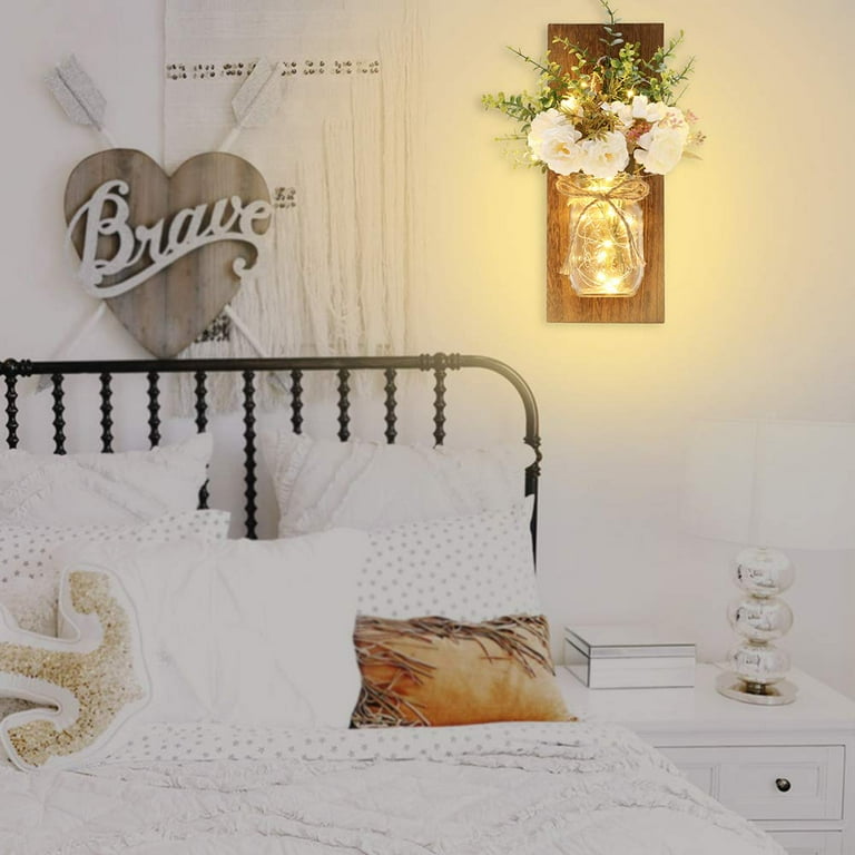 Farmhouse bedroom 2024 wall sconces