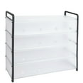 thumbnail image 4 of Shoe Rack Simple Shoe Rack Stackable Shoe Rack Storage Shoe Shelf Multi Layer Shoe Rack Steel Pipe Assembly Simple Stackable Shoe Rack Storage Dustproof Shoe Shelf For Home, 4 of 5