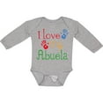 thumbnail image 3 of Inktastic I Love My Abuela Boys or Girls Long Sleeve Baby Bodysuit, 3 of 5