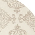 thumbnail image 5 of SAFAVIEH Glamour Georgene Damask Area Rug, Ivory/Beige, 6' x 6' Round, 5 of 6