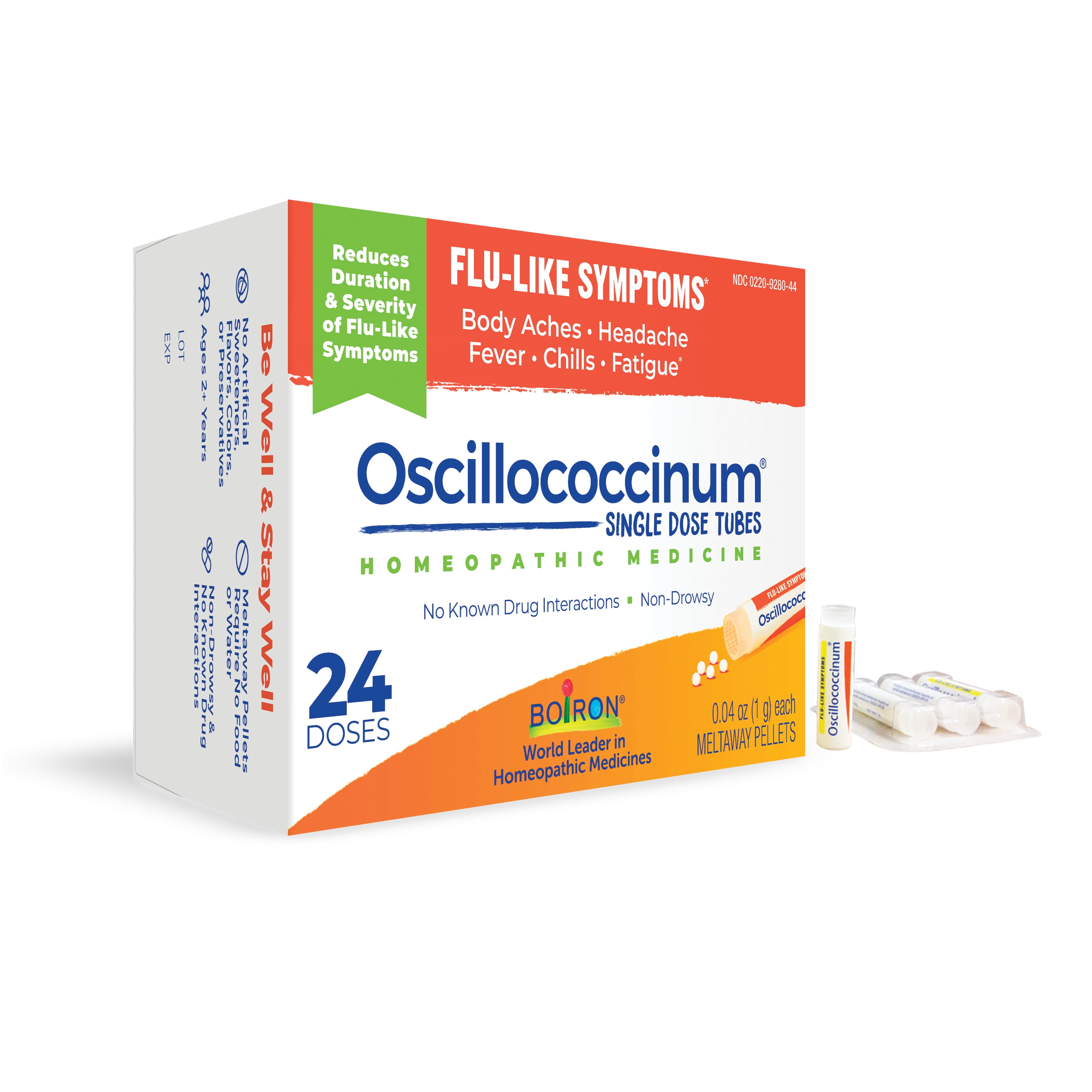 Boiron Oscillococcinum Homeopathic Medicine for Flu-like Symptoms, 24 Count