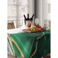 thumbnail image 6 of Green White Marble Table Cloth, Nature Marble Crack Yellow Lines Art Waterproof Tablecloth for Rectangle Tables, Reusable Washable Fabric Table Cover for Restaurant Kitchen Dining Tables 60"x84", 6 of 6