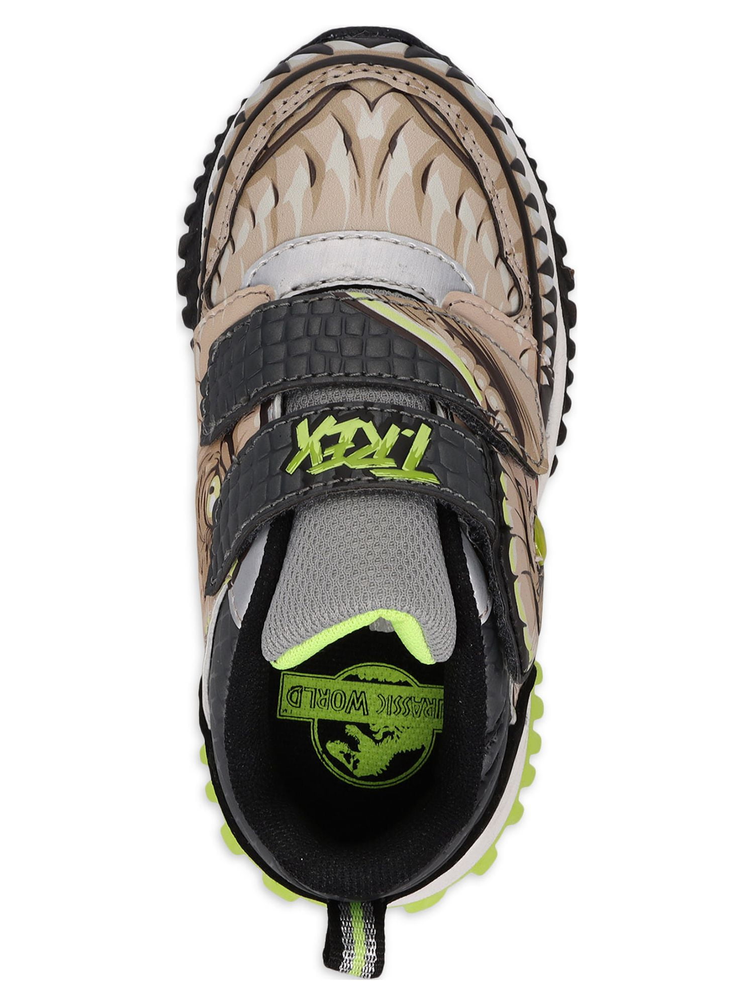 Jurassic World Toddler Boys License Light Up Athletic Sneaker, Sizes 8-13