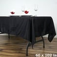 thumbnail image 5 of Balsa Circle 60" x 102" Polyester Rectangular Tablecloth Black, 5 of 9