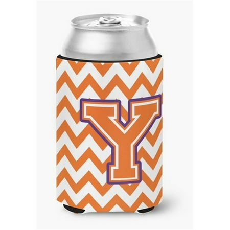 

Letter Y Chevron Orange & Regalia Can or Bottle Hugger