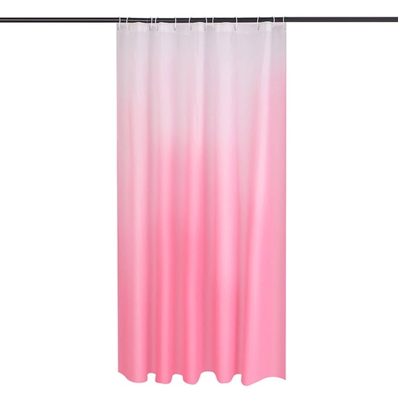FURMORA Shower Curtain,Waterproof Pink Shower Curtain,Non-toxic Wrinkle-Resistant Shower Curtains for Bathroom