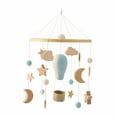 thumbnail image 4 of Móvil para cuna de bebé, campana para cama, carillón de viento para techo, bola de fieltro, decoración colgante Estilo D, 4 of 9
