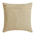 thumbnail image 3 of Throw Pillow Cover With Zipper, Decorative Rose Gold 26"x26" (65x65 cm) Euro Size Shams, Faux Leather & Jute Jute Textured & Metallic Tape Euro Shams For Sofa, Solid - Rose Gold Jute, 3 of 3