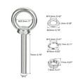 thumbnail image 2 of Lifting Eye Bolt 2 Sets M10x70mm Eye Bolt with Nut Washer 304 Stainless Steel Shoulder Lifting Ring Eye Bolt, 2 of 6