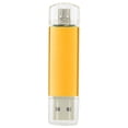 thumbnail image 1 of Memoria USB 2 en 1 OTG U Disk para almacenar fotos, videos, archivos de música, Memory Stick Golden64GB, 1 of 5