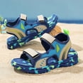 thumbnail image 7 of WUANDIXFA Boys Sandals Kids Hiking Sandals Toddler Sandals Boys Girls Summer Sandals No Slip Rubber Sole Toddler Shoes (Blue, 12), 7 of 7