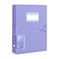 thumbnail image 1 of SIYTUAU A4 Size 60 Page Expandable Document Bag With Snap Lock Plastic Transparent Folder For Paper Storage Pink Plastic, 1 of 7