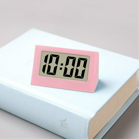 Mini Digital Desk Clock Portable Compact Tabletop Timepiece for Home Office Nightstand Decor Small