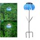 thumbnail image 2 of Luz solar de coneflower, luz solar de flor, flor de metal al aire libre pintada a mano Azul kusrkot Lámpara Coneflower, 2 of 8
