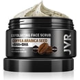 thumbnail image 1 of Exfoliante facial JVR para hombre, exfoliante profundo con extracto de café, 125 ml, 1 of 7