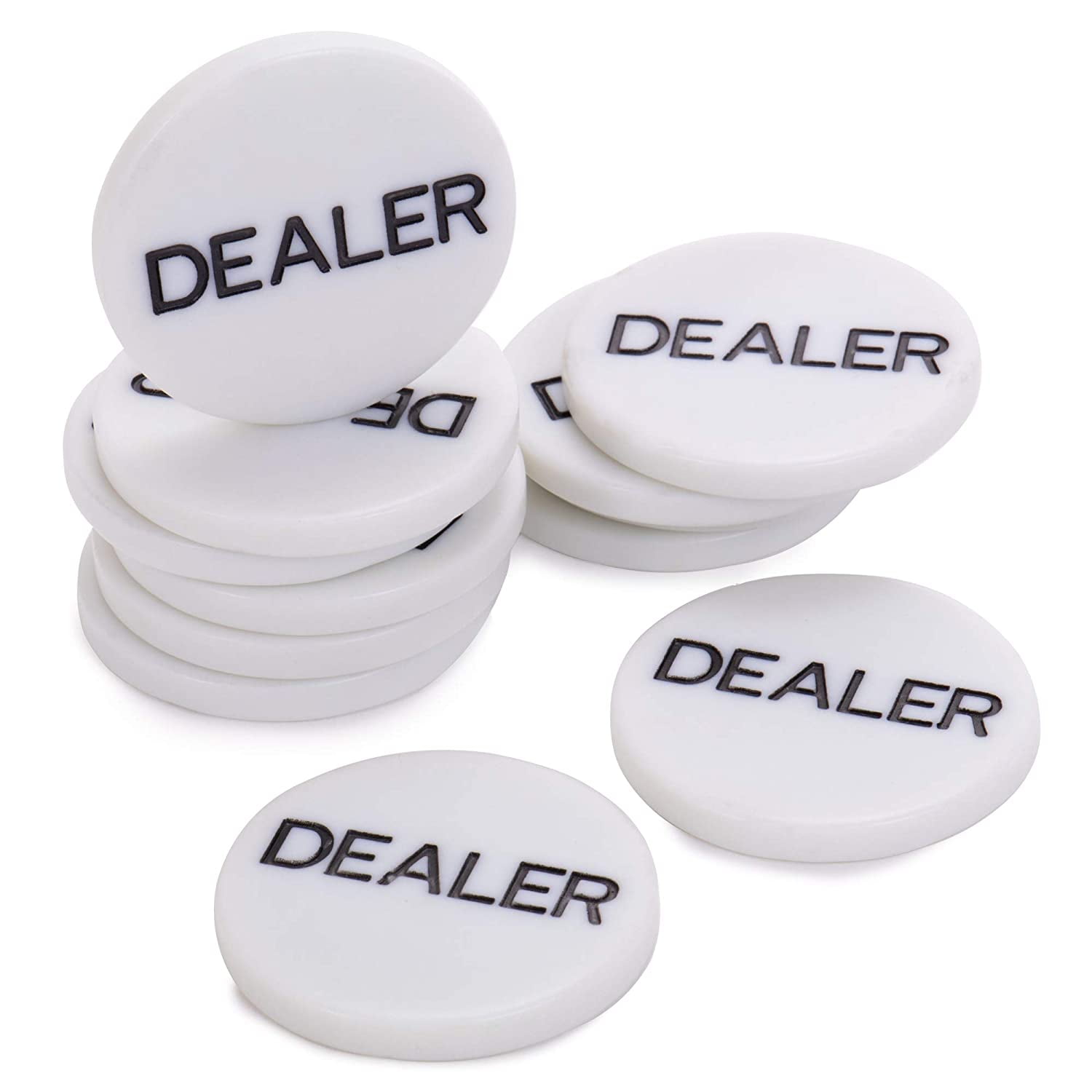 Transparent Blue Acrylic Dealer Button for Poker Card Casino Game Parts 