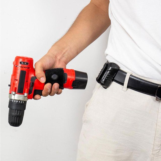 Juego de herramientas para la cintura, funda para herramientas, taladro eléctrico multifuncional, hebilla portátil para llave, martillo, tornillo, Clip de viaje para exteriores