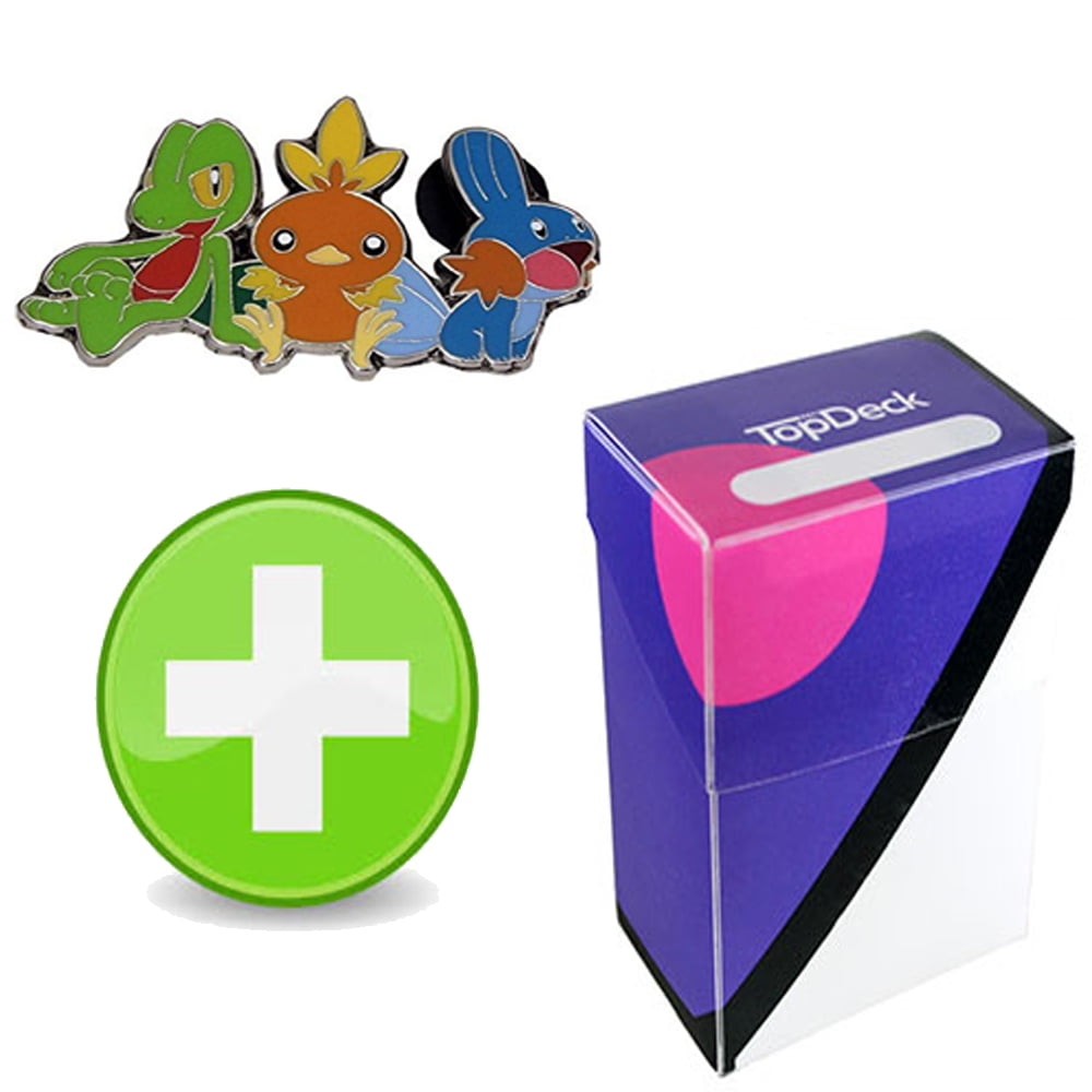 Pokemon Pokemon Trio Treecko Torchic Mudkip Pin With Master Ball Topdeck Deck Box Walmart Com Walmart Com