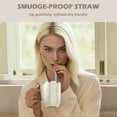 thumbnail image 6 of Daasigwaa Self Stirring Mug - 4-Color Temp Display Magnetic Electric Auto Mixing Stainless Steel Cup with Straw & Lid For Office/Kitchen/ Home/Coffee/Milk- 14.2oz/420ml(Black), 6 of 8